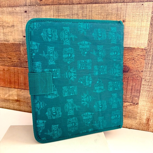 Vintage Y2K Warner Bros. Looney Tunes Green Stuart Hall Nylon 3 Ring Binder - Picture 2 of 7